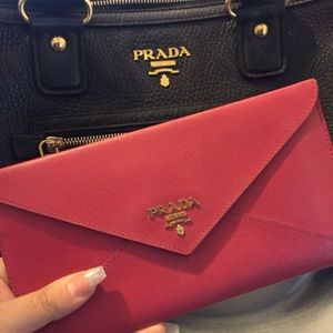 Prada saffiano  envelop wallet